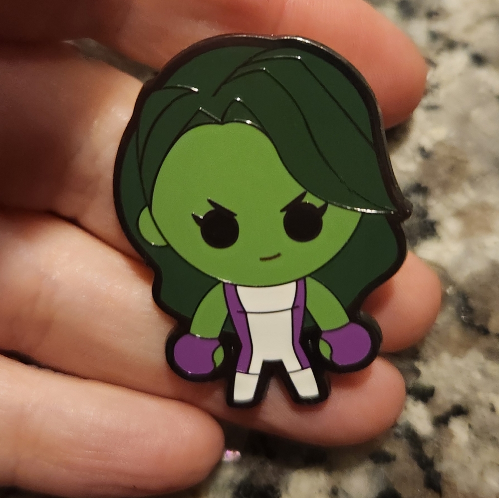 (5 For $30) Disney Pin Marvel She Hulk Chibi Kawaii Mystery 2023 Pin